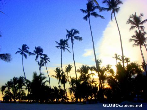 Postcard sunset at juan dolio