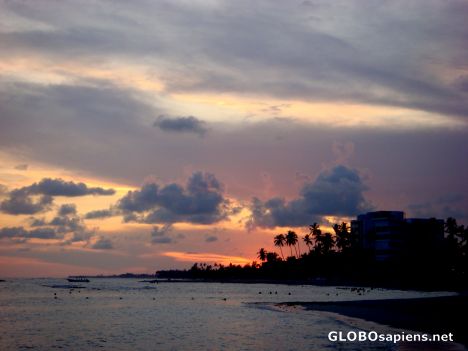 Postcard sunset at juan dolio V