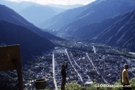 View over Banos near Tungurahua