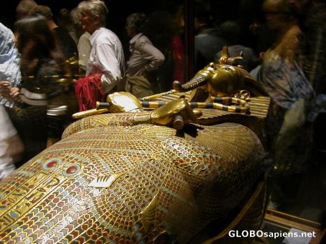 Postcard Tutankhamen's Sarcophagus