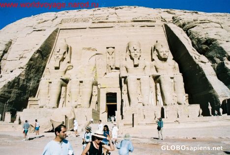 Postcard abu simbel,ramses the great