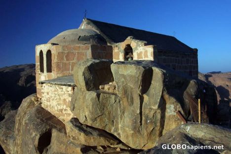 Postcard chapel on mt sinai