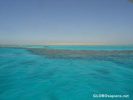 Postcard The Blue Red Sea