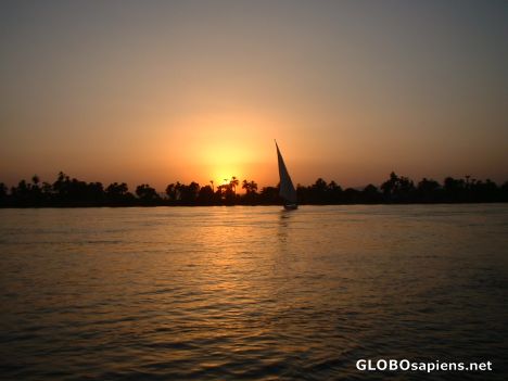 Postcard sun set