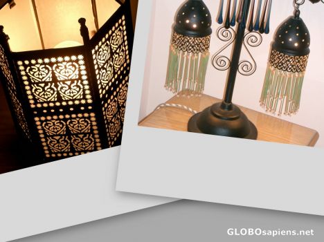 Postcard lamps
