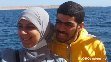 Postcard Local couple
