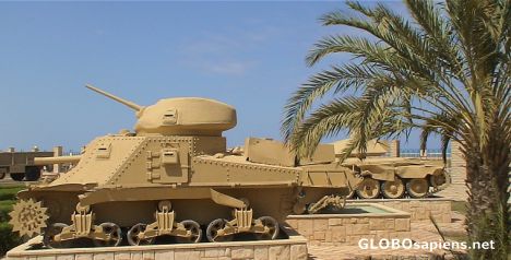 Postcard El Alamein war museum