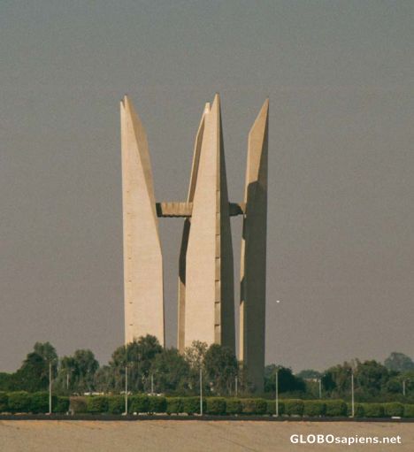Postcard Aswan - Tower of Egyptian-Soviet friendship