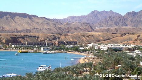 Postcard Sharm el Shaik from the hill