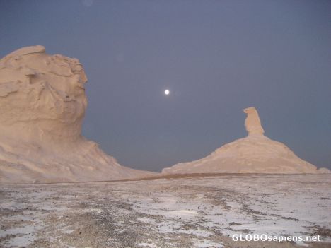 Postcard Moon between formations