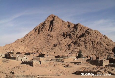 Postcard Al Milga Bedouin village