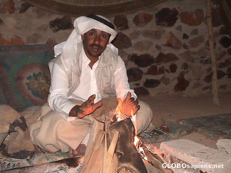 Postcard At the bedouin fire...