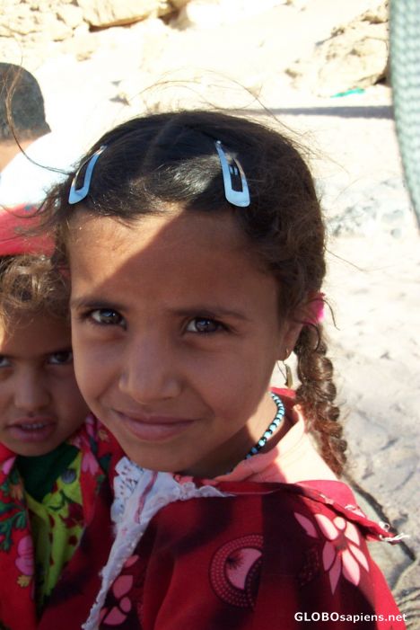 Postcard Bedouin girl