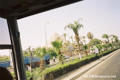 Postcard Pyramids from Bus