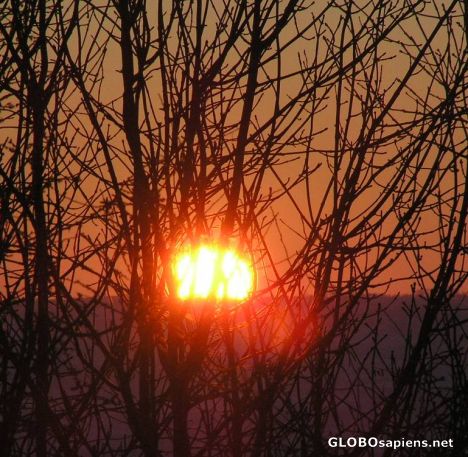 Postcard The sun rises