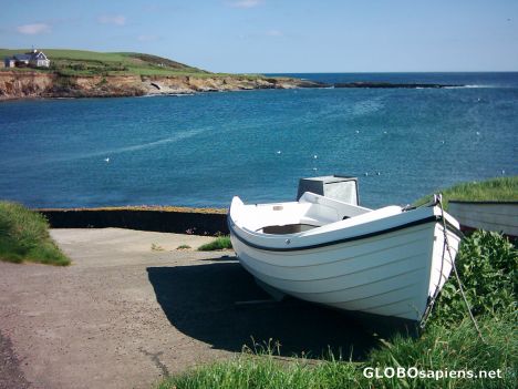 Postcard Boat at Ballinglanna