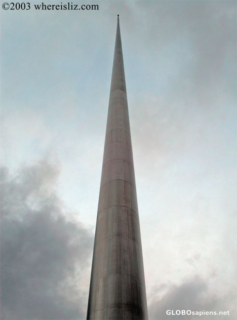 Postcard Spire of Dublin, Ireland