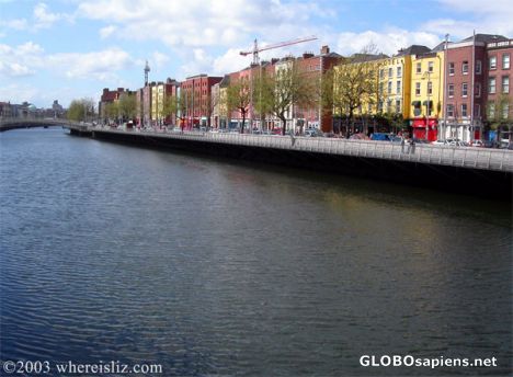 Postcard Riverside, Dublin, Ireland