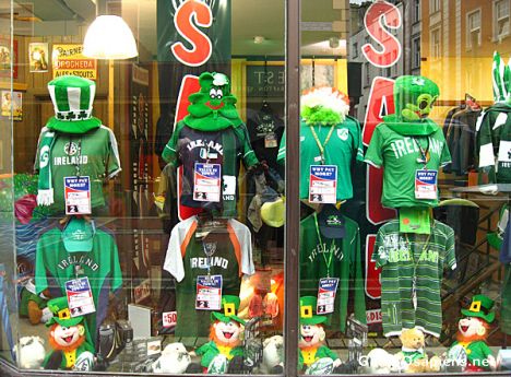Postcard Shop Window in Grafton Street