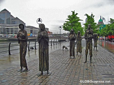 Postcard Famine Memorial