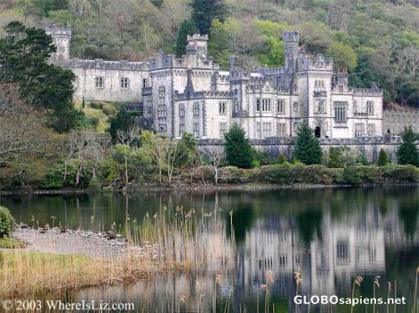 Postcard Kylemore Abbey, Connemara, Ireland
