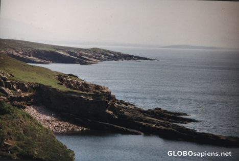 Postcard coast of achill island