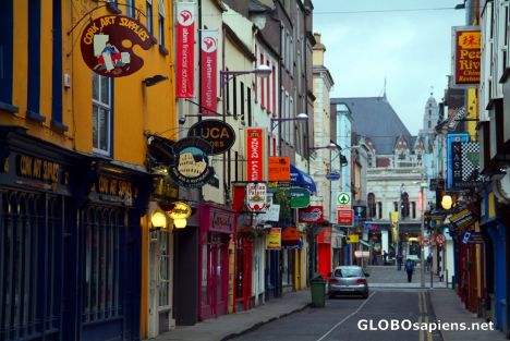 Postcard Cork - side street in the centre