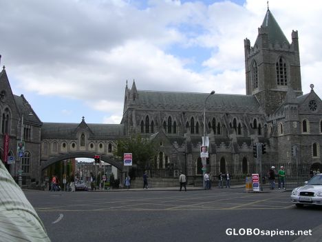Postcard Christ Church Cathedral in Dublin