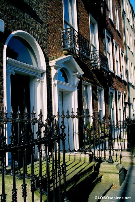 Postcard Dublin - Georgian doorways