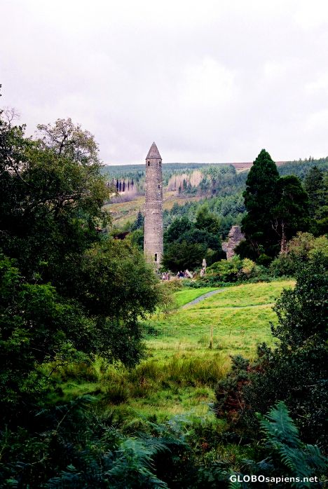 Postcard Glendalough - Monastery