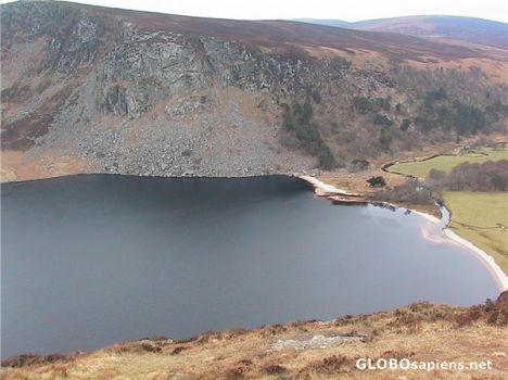 Postcard Guinness Lake in the outskirts of Dublin