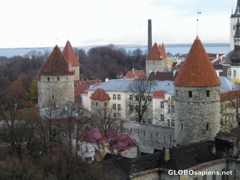 Postcard Tallinn the capital of Estonia