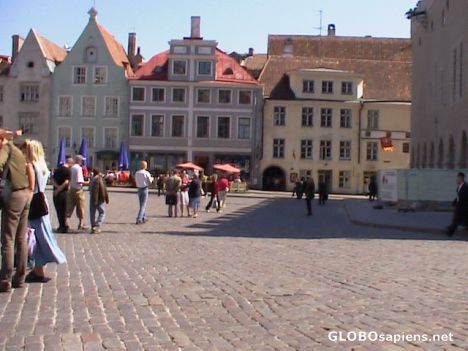 Postcard Town Hall Square (Raekoja plats)