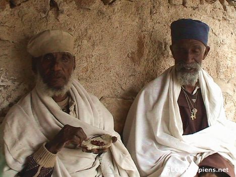 Monks from Debre Bizen monastery