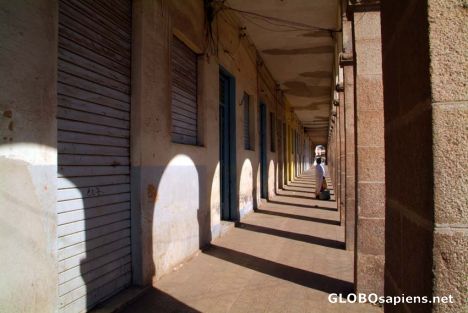 Postcard Asmara - market