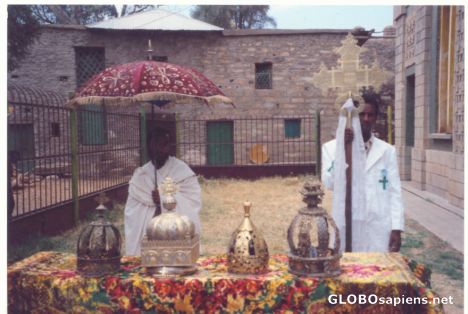 Postcard Ceremony in Debre Lebanos