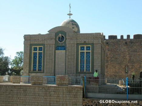 Postcard Ark of the Covenants temple.
