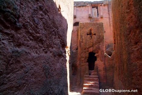 Postcard Rock hewn churches in Lalibela