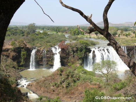 Postcard Blue Nile falls