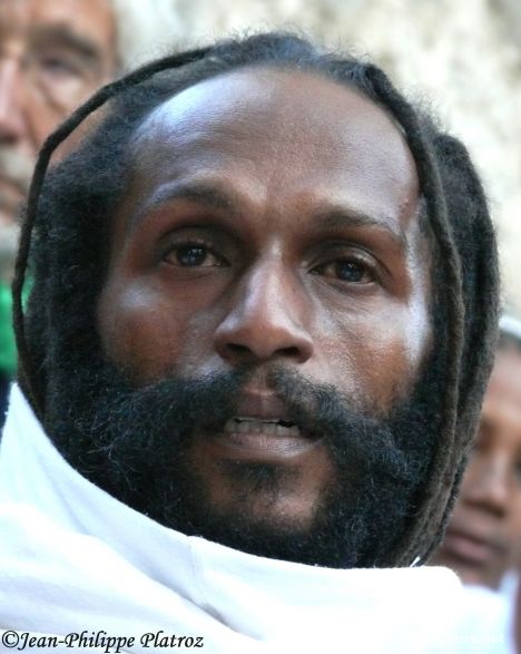 Postcard Rasta man during Timkat Festival