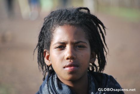 Postcard A boy