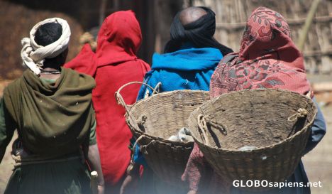 Postcard Market day in Amhara region