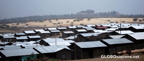 Postcard The village