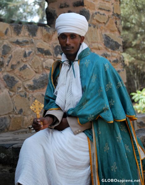 Postcard A religious man
