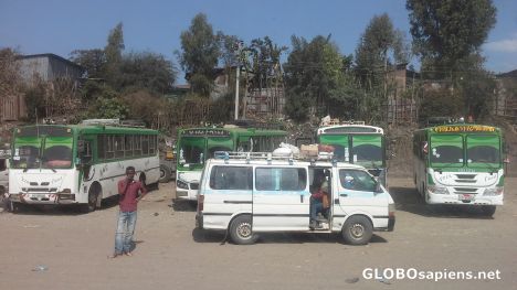 Postcard Bus station in Waldia