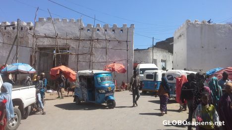 Postcard City gate of old Harar
