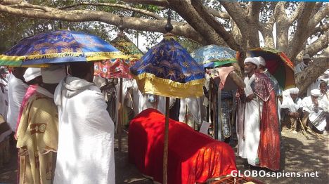 Postcard Funeral ceremony