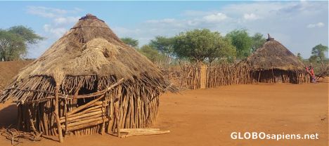 Postcard Hammer tribe village