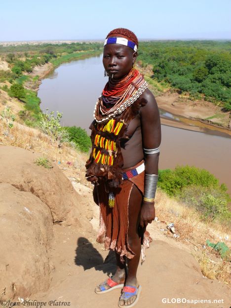 Postcard karo girl