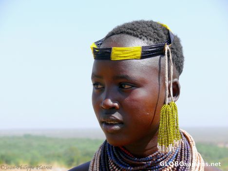 Postcard karo girl